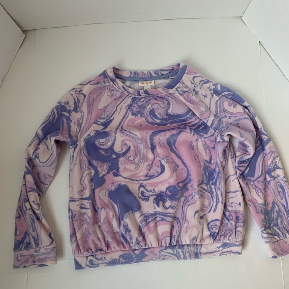 Girls CAT & JACK Velour Sweatshirt Medium 7/8